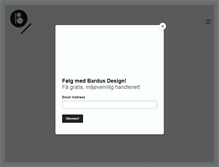 Tablet Screenshot of bardusdesign.no